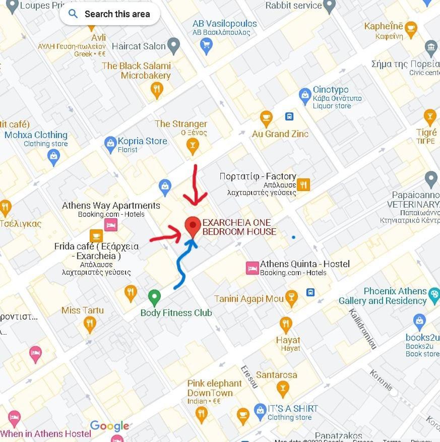 Exarcheia: Independent Ground Floor House. Apartment Athens Luaran gambar